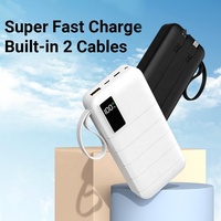 Promo Terlaris Power Bank 20000mAh Ultra Tipis 22.5W Pengisian Cepat Layar LED Baterai Li-Polymer Input USB 100% Asli