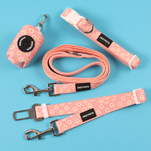 Harnes anjing jala Super populer tidak ada tarikan luar ruangan Neoprene reflektif <span class=keywords><strong>Harness</strong></span> kecil untuk tali anjing kerah tempat tas kotoran - Product Image 3
