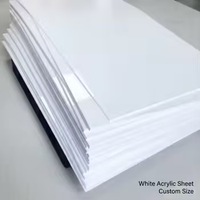 Plaque acrylique coulée blanc laiteux, panneau PMMA opaque à haute diffusion de lumière pour caissons lumineux et signalétique LED