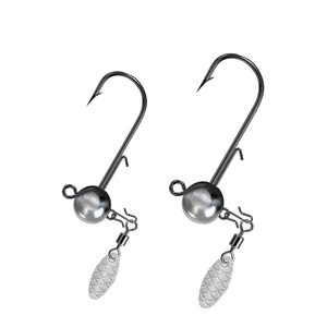 ตะขอเบ็ดตกปลาหัวกลม tgd ที่ดีที่สุด3G 5G 7g 10g 15g ตะขอตกปลาพร้อมโลหะแวววาวตะขอจิ๊กเบ็ดตกปลาสไตล์หมุน - Product Image 3