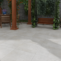 Carreaux de sol en céramique 600 x 600 mm pour extérieur, jardin, style pastoral, antidérapants, pour balcon, cour, restaurant, pavés