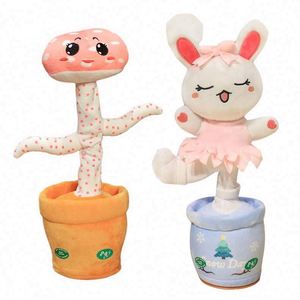 Juguete de Cactus Bailarín Electrónico de Peluche, Interactivo, Repite lo que Dices, Recargable por USB, para Bebés - Product Image 2