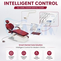 Sillón Dental Integrado con Motor Silencioso, Capacidad de Carga de 250 kg, con Escupidera de Cerámica para Tratamiento Endodóntico y Canal Radicular