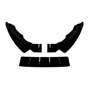 Skoda Superb B8.5 Front <b>Lip</b> <b>Splitter</b> Body Kit 2019-2022 Piano Black Carbon Fiber Texture ABS Material - Product Image 2