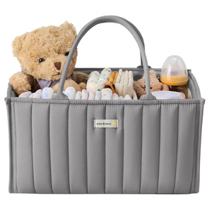 Organizer per Pannolini <span class=keywords><strong>Impermeabile</strong></span> a Prezzo di Fabbrica, Borsa per Pannolini in Tessuto con Grande Capacità per Mamma e Bambino, Cesto per Neonati - Product Image 6