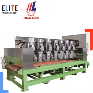 HUALONG automatic multi functional high efficient Marble tile cut to size production line cross cutter and vertical cutter line