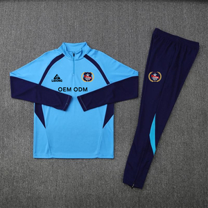 Entrenamiento de fútbol de alta calidad, ropa deportiva de manga larga para hombres, uniformes de fútbol, logotipo de Club personalizado, chándales de fútbol, chándal de fútbol - Product Image 3