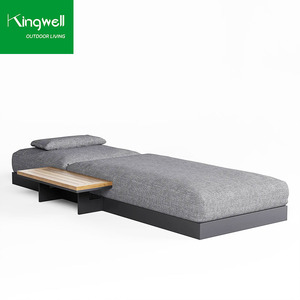 تصميم مخصص متنقل كراسي الاستلقاء على الشمس قابلة للطي ألومنيوم معدن حمام سباحة للفندق غرفة المعيشة فيلا حمام سباحة للحدائق - Product Image 6