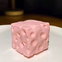 Jouet anti-stress en forme de fromage réaliste, boule sensorielle moulable pour faiblesse musculaire, à rebond lent, mini décompression