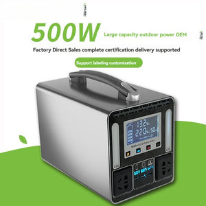 Bloc d'alimentation portable d'extérieur 220V grande capacité pour <span class=keywords><strong>camping</strong></span>-<span class=keywords><strong>car</strong></span>, <span class=keywords><strong>camping</strong></span>, énergie solaire, alimentation de secours 500W - Product Image 4