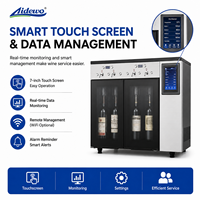 Distributeur de vin intelligent IoT SC-4C, électrique, pour la maison, 4 bouteilles, acier inoxydable, paiement par QR code, télécommande, bar d'hôtel, contrôlé par application
