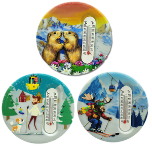 Imán de Resina de Alta Calidad con Diseño de Montaña Nevada Pintado a Mano, Recuerdo de <span class=keywords><strong>Alaska</strong></span>, Regalo para Refrigerador - Product Image 4