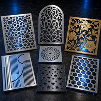 Panneaux décoratifs en acier inoxydable découpés au laser sur mesure, panneaux de cloisonnement en tôle, service de fabrication par estampage, usine Gonuo