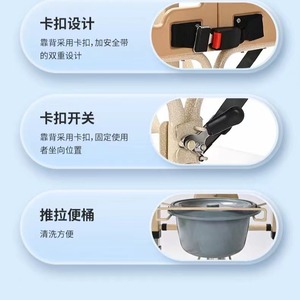 Silla de Transferencia Hidráulica con Asiento Inodoro para Ancianos y Personas con Discapacidad, Asistencia para la Movilidad - Product Image 1