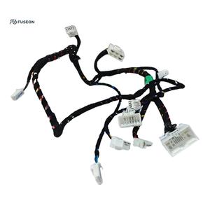 汽车车身门控线束总成多分支黄条纹编织套定制线束OEM 12V 24V - Product Image 3