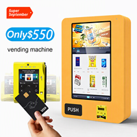 Distributeur automatique en libre-service avec paiement sans espèces, mini distributeur mural