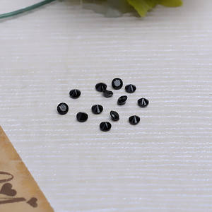 50 Piezas de Material para Joyería, Ojos Barrocos de Circonia Negra, Hechos a Mano, 3988 - Product Image 4