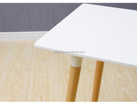 Dessus de table en Mdf enduit de poudre Table à manger rectangulaire en bois Tables à manger en bois Mdf modernes 6 chaises meubles salle à manger