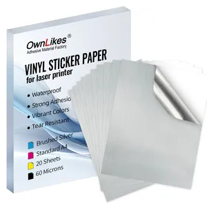 Custom Sticker Sheet A4 Printing Holographic Paper A3 A4 A5 Holographic printer paper PET vinyl sticker paper