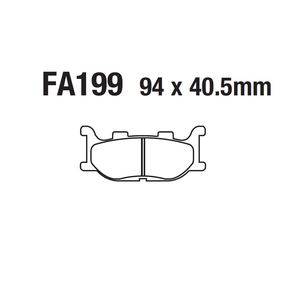 Pastillas de Freno de Disco para Motocicleta, Delanteras y Traseras, para FA199 YAMAHA YP XP <span class=keywords><strong>XV</strong></span> XVS AD 125 250 400 500 600 1100 <span class=keywords><strong>1300</strong></span> - Product Image 5