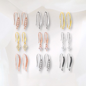Ganchos para Pendientes de Plata de Ley S925 de la Marca V.<span class=keywords><strong>ME</strong></span> al por Mayor, para Fabricación de Joyería DIY - Product Image 4