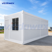 Casa Contenedor Plegable Tipo Z de 20 pies, Casa Modular Prefabricada Contemporánea para Obras de Construcción, Campamentos, Oficinas y Almacenes