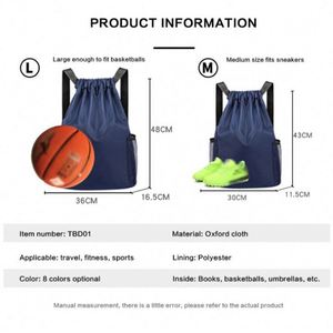 <b>Drawstrings</b> <b>Backpacks</b> Foldable Light Knapsack Sac a Dos Casual Sports Bagpack Tas Ransel Student Leisure Fitness Draw String Bag - Product Image 3