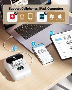 Phomemo M110 ポータブルサーマルラベルプリンター ハンドヘルドQRコードプリンター 小規模オンラインビジネス向け 在庫あり - Product Image 3