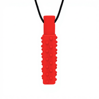 Collier sensoriel en silicone HMJ, jouet à mâcher texturé pour apaiser les émotions, soulager le stress et l'anxiété chez les adultes et les enfants atteints de TDAH et d'autisme