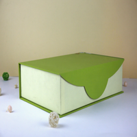 Boîte d'emballage pour thé, boîte cadeau vide, boîte à thé vert haut de gamme, simple, exquise, pliable, en carton, personnalisée, impression UV, oblongue