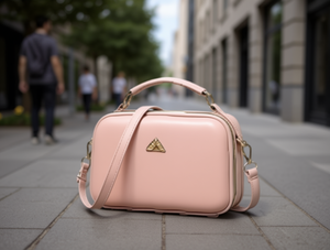 กระเป๋าถือผู้หญิงแบบแข็ง หนังไมโครไฟเบอร์สังเคราะห์ 1-1.9 ลิตร สายสะพายถอดได้ ใช้ได้ทุกวัน - Product Image 2