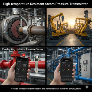 Đồng thời kết nối máy phát Áp suất hơi nước chịu nhiệt độ cao modbus Ha 200 Cảm biến áp suất nồi hơi <span class=keywords><strong>0</strong></span>,2c - Product Image 2