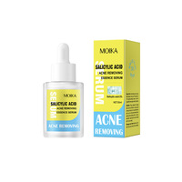 Sérum anti-acné à l'acide salicylique et à la vitamine C 2% 30ml, vegan, liquide, élimine les points noirs, désobstrue les pores, contrôle le sébum, soin de la peau