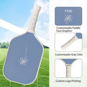 Pala de Pickleball de Fibra de Carbono T700, Estilo Ataque, con Acabado Mate y Pintura Granulada que Mejora la Fricción Superficial y el Control de la Pelota - Product Image 3