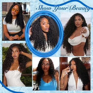 Fornitore all'ingrosso di capelli grezzi cambogiani, fornitore di capelli vergini ricci cambogiani Mona Hair, extension a doppia trama da singolo donatore - Product Image 2