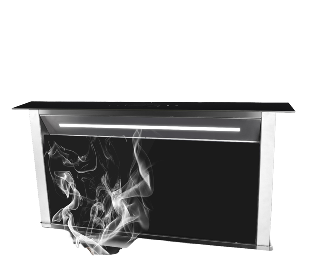 Smart Sensing Island Range Hood with Gesture Control for Automatic Wind Speed Adjustment