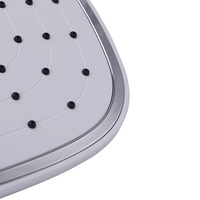 Pommeau de douche pluie style moderne en TPR, avec buse anti-colmatage à sortie unique, pour salle de bain et toilettes