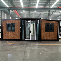 Özel Yapım 20Ft 40Ft Genişletilebilir Modüler Ev Kulübesi Konteyner Prefabrik Modüler Ev 2 Yatak Odalı Mutfaklı Modern Tasarım 1 Yıl Garantili