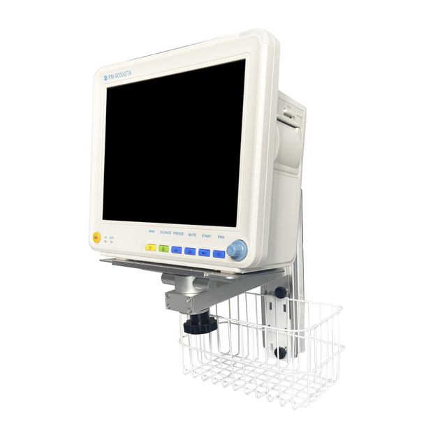 Mindray Mobile Hospital Trolley with Wall Mount Workstation Clinic Medical Bracket Patient Monitor