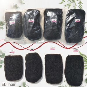 Cabello Humano Natural Negro 4C de 8-18 Pulgadas, Cabello Humano Remy Preestirado Afro Kinky para Trenzas y Peinados Kinky Twist - Product Image 3