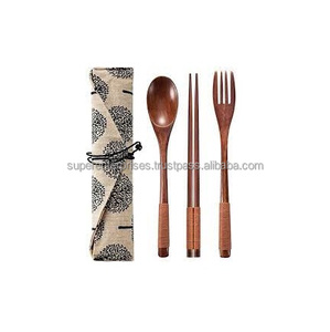 Cucharas de comedor con logotipo y tamaño personalizados, tenedor, utensilios de cocina y vajilla, juego de cubiertos de madera de último estilo, cubiertos, accesorios de madera - Product Image 2