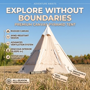 Tente <span class=keywords><strong>tipi</strong></span> pyramidale imperméable Xingyue, très vendue, pour 3-4 personnes, camping en plein air, légère, portable, <span class=keywords><strong>tipi</strong></span> indien - Product Image 1