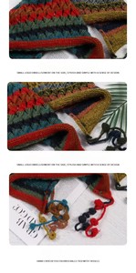 Gorro de Invierno para Mujer, Gorro de Punto Cálido, Gorro Peruano de Punto con Borlas, Gorro Holgado Suave Hecho a Mano con Orejeras - Product Image 4