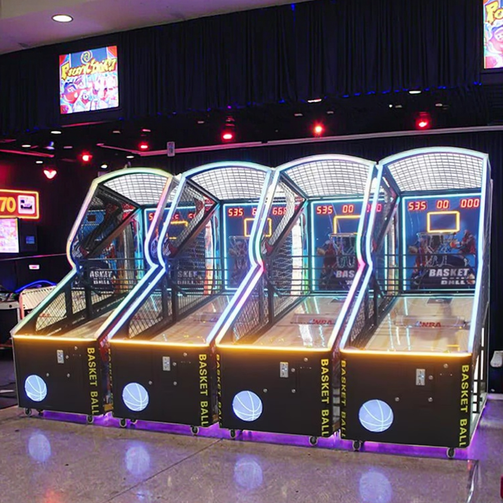 AMA Amusement Basketball Game Machine Coin-Operated Indoor Commercial Arcade Shooting Hoops Basketball Machines for Game Center