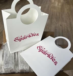 Logo ile toptan özel hediye keseleri alışveriş çantası sert kağıt torba noel özelleştirilmiş - Product Image 6