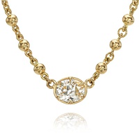 Collier pendentif en argent sterling S925 de luxe pour femme, avec moissanite ronde de 2 à 3 carats, pour mariage et fiançailles