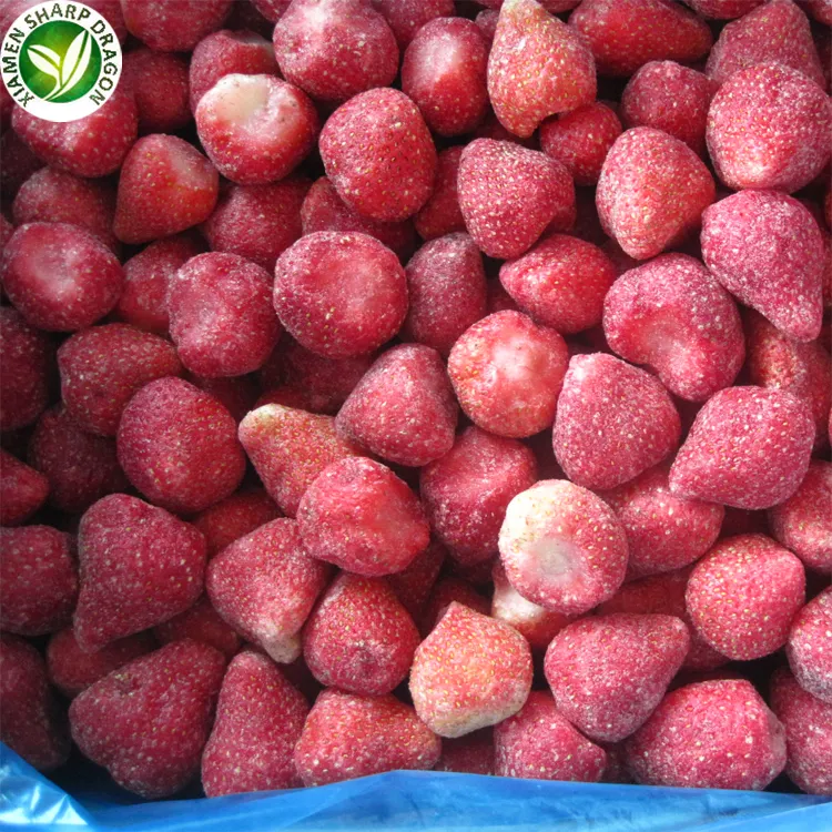 IQF Frozen Sweet strawberry Organic Healthy Natural Nutritious Freeze Freezing Unsweetened Wholesale price Factory Direct Sales