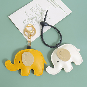 Fashion Colorful PU Leather Cute Animal Elephant Bag <b>Charm</b> for Women Handbag Pendant Mini Luxury Leather Bag <b>Charms</b> - Product Image 4