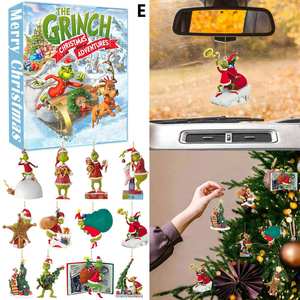 Eco-friendly Cartoon <strong>Christmas</strong> <strong>Grinch</strong> Blind Box Green Monster Pendant Acrylic Ornament <strong>Christmas</strong> <strong>Tree</strong> Exclusive <strong>Christmas</strong> Blind - Product Image 3