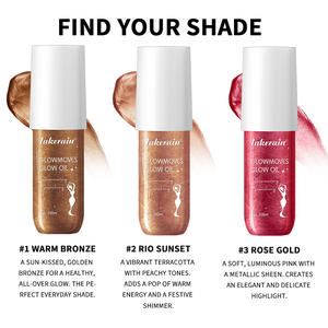 Base Iluminadora Natural, Base Ligera Hidratante y Luminosa, Crema Multiusos con Brillo para Rostro y Cuerpo, <span class=keywords><strong>Bronceador</strong></span> para París - Product Image 5